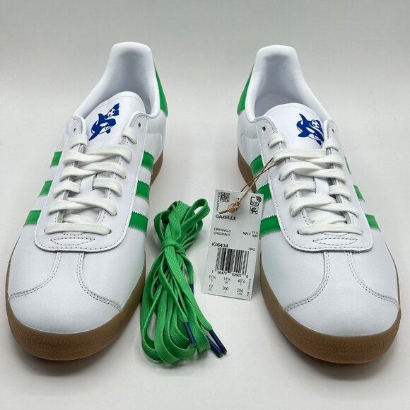 Men's Adidas Gazelle Seattle Sounders Low Casual Shoes White IG6434 NEW Sz 12 - Picture 7 of 14